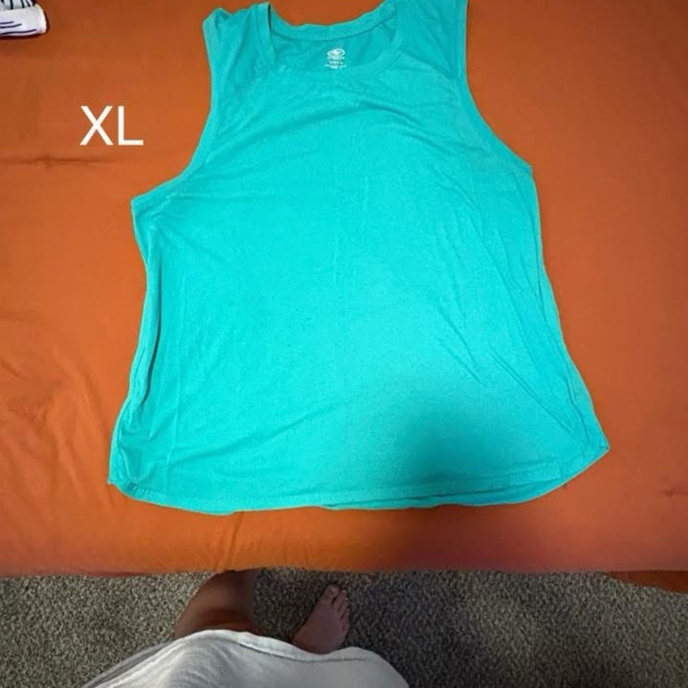 Sleeveless Turquoise Top